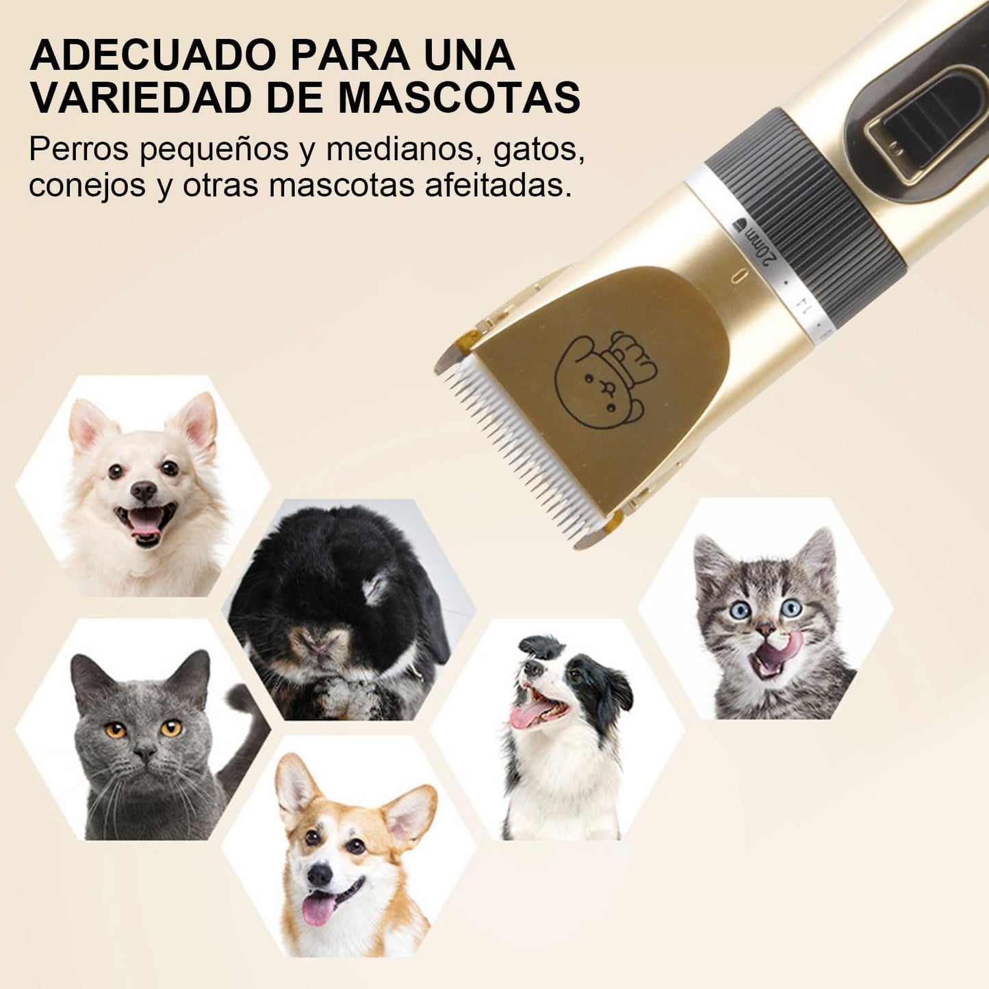 Maquina Corta Pelo Mascota KIT Completo Inalámbrica.