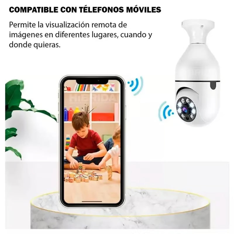 Foco Cámara Espía 360°