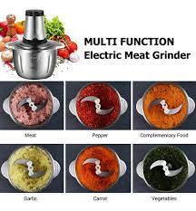 PICADOR MOLEDOR 2 LITROS ELÉCTRICO DE CARNES Y VERDURAS